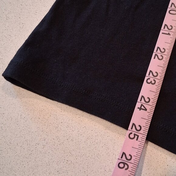 Talbots Black Beaded Puma Cotton Tee Women's Size L - Picture 13 of 13